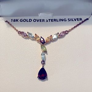 Multi gemstone necklace